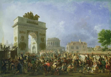 Den kejserlige gardes indtog i Paris ved Barriere de Pantin, 25. november 1807, 1810